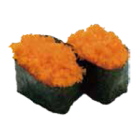 Gunkan masago de huevas cangrejos
