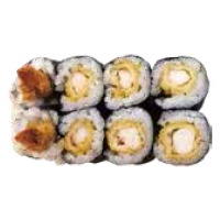 Maki de tempura de langostino