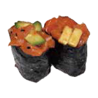 Gunkan shake de salmón y aguacate