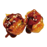 Gunkan de salmón picante con trocitos de salmón